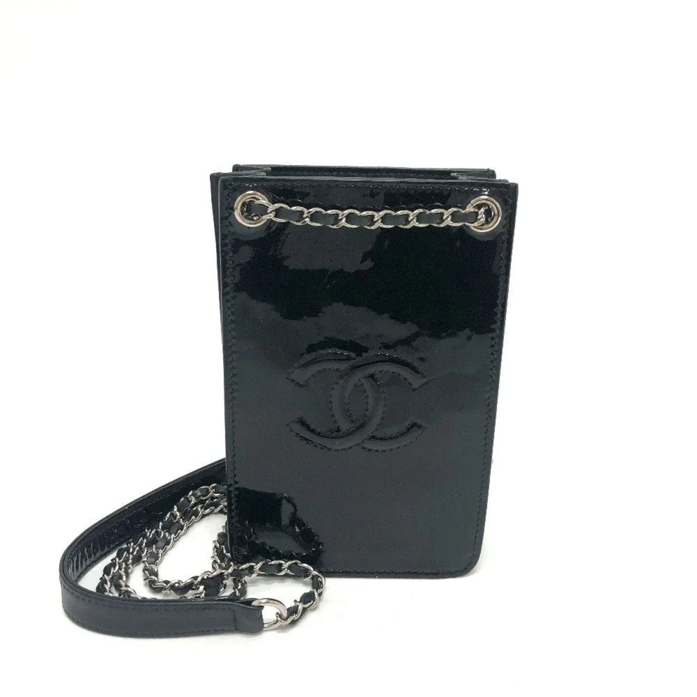 CHANEL Black Logo Shoulder Bag
